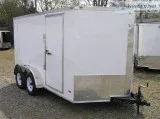 7   by12   RV Side with Bar Lock NEW ENCLOSED Trailer with Ramp