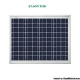 Loom solar panel 20 watt - 12 volt for small battery charging