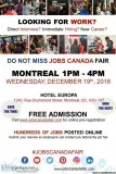 Montreal Job Fair &ndash December 19th 2018