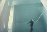 Epoxy coating for concrete water tanks