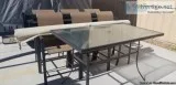 Essential Gardens 7 Piece Patio Furniture Set with Canopy