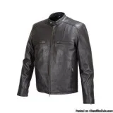 Men Moto Style Leather Jacket