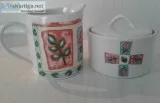 FARBERWARE-WINDOW BOX CREAMER and SUGAR BOWL W LID-NEW