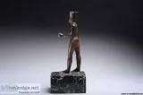 A large bronze figure of the Great Theban King of the Gods Amun