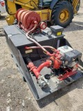 Auxiliary water pump hose reel and storage tank