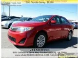 2012 TOYOTA CAMRY L 4CYLSEDANNI CE AND CLEAN