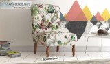 Buy a Wooden Accent Chair with Arms Online Low Price