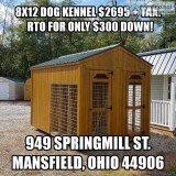 Amish Top Quality Built Storage Buildings Rent-To-Own Available