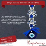 Buy Divya Mantra Decorative Three 3 Devil Feet Evil Eye Pendant