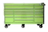 72&quot Roller Cabinet w Stainless Steel Top CEX7217RC-QL