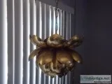 Brass Hanging Lotus Lamp 1950 s - 1960 s