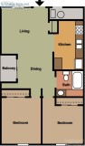 LAST 2 bed 1 bath avail 327 Call now