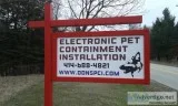 Electronic pet containment installer