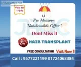 Pre monsoon offer on hair transplant 
