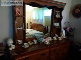 Beautiful dresser with lighted mirror  estate sale