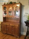 Table Chairs and Hutch
