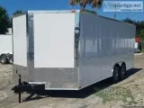 8.5 x 20 Enclosed Car Hauler WV-nose and 5200lb axles - 11429