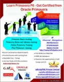 Primavera P6 latest version with direct Oracle Certificate