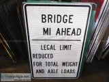Highway Department Road Signs - Weight Reduction