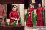 elegant tussar silk heavy embroidered shai noor suits available