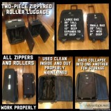 LUGGAGE 2 PIECE ZIPPERED