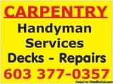  Carpentry - Handyman Services