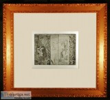 Actresses in Their Dressing Rooms Orig Etching by Edgar Degas