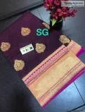 EXCLUSIVE BANARASI HANDLOOM SPUN SILK SAREES WITH CONTRAST BLOUS