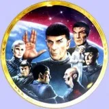 9  COLLECTIBLE   STAR  TREK  PLATES
