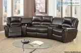 Home Theater 5pc Reclining Sofa Set wConsoles Brown &quotWHOLESA