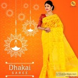 Buy Pure and Authentic Dhakai sarees online