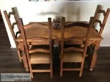 Rustic table and 4 chairs