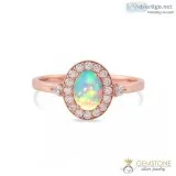 14K ROSE GOLD VERMEIL OPAL RING-GENTLENESS