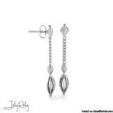 Painting Brush Silver Earrings and Studs by JollyRolly
