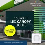 Install 150W Gas Station LED Canopy Light and illuminate the spa