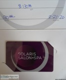 Solaris Salon Spa Gift Card 130. Value