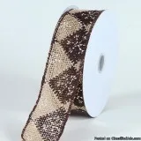1-12 Inch x 10 Yards Burlap Christmas Ribbon