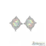 925 STERLING SILVER OPAL EARRING-DIFFERENCE