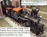 CASH for Lionel Atlas O  MTH Train collections Trains Wanted Cas