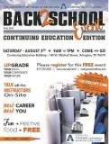 Free BACK TO SCHOOL Event for Continuing Education