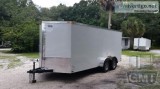 7 x 16 Standard Enclosed Cargo Trailer WV-nose - 13027