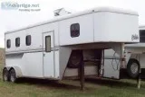1999 Bison Alumasport three horse trailer