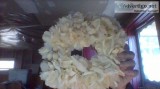 WHITE SILK FLOWERED  BRIDAL WREATHS