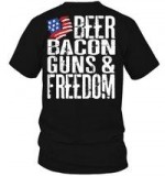 15% OFF - TRENDY GUN FLAG SHIRT (FREEDOM BEER BACON). AVAILABLE 