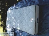MAPLE TWIN BED WITH SERTA MATTRESS