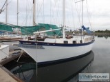 38 foot seagoing ketch rigged sailboat