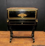Boulle Desk Antique Circa 1880 - Work Box by Sormani Paris