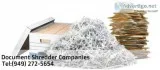 Document Shredder Companies