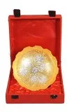 Nutristar Pure Brass Bowl Silver and Gold Plated Gift Box Diamet