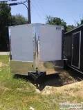 White 8.5x16 Cynergy Cargo Trailer
